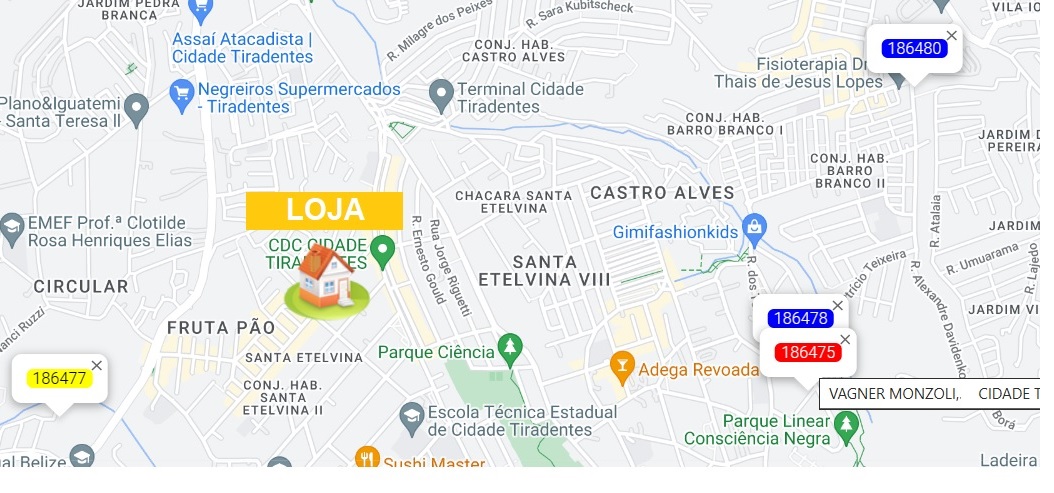 Exibir pedido de entrega no Google Maps